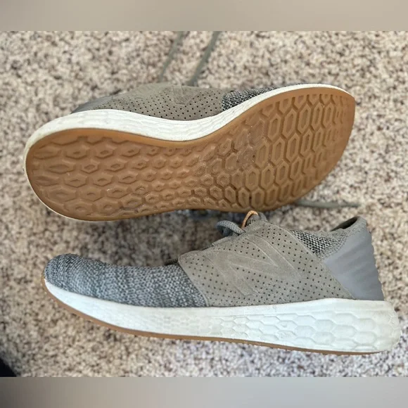 Men’s New Balance Fresh Foam Cruz v2 Knit Military Foliage Green Running Shoes - Picture 11 of 13